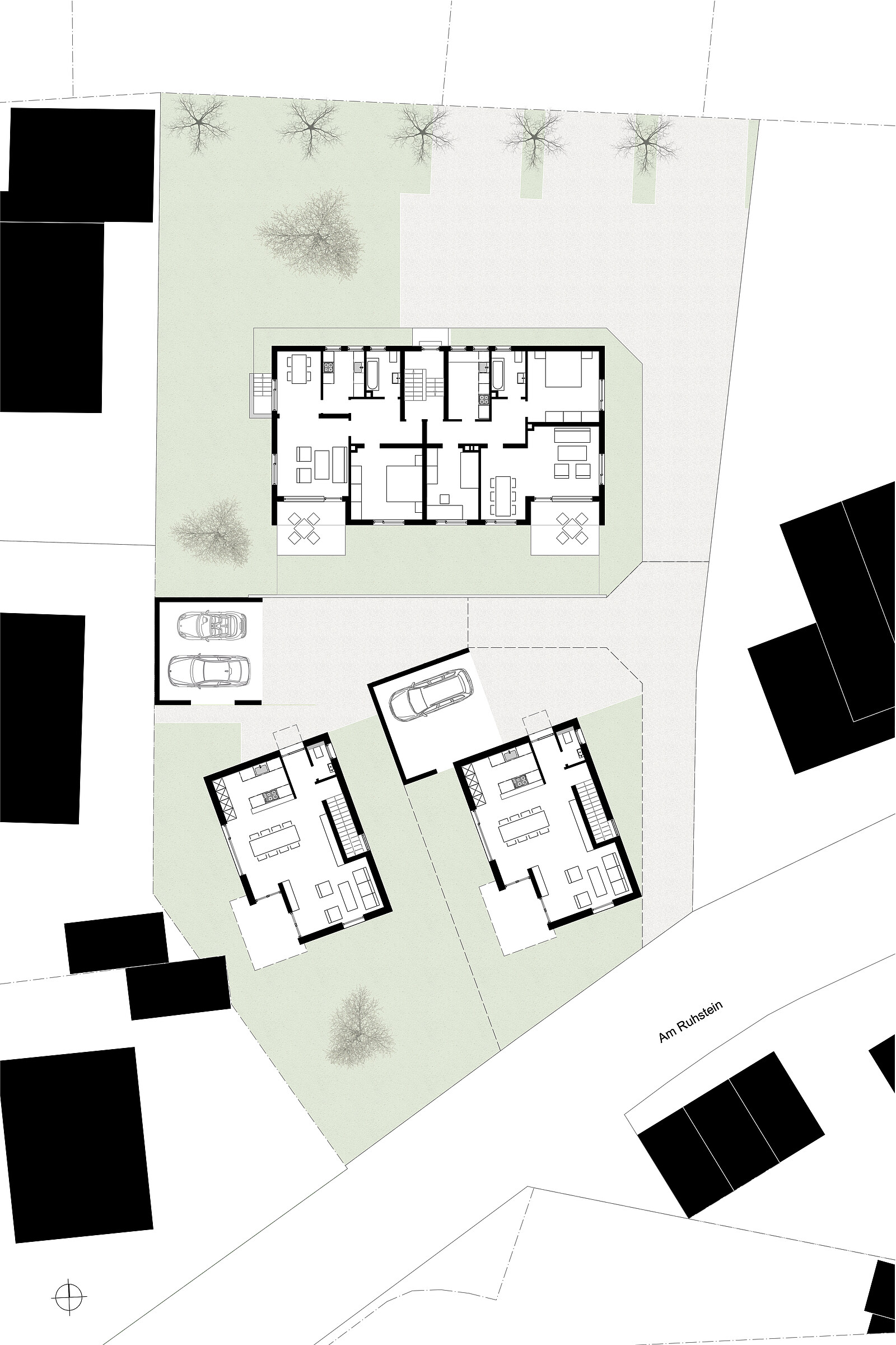 Lageplan Projektentwicklung Heroldsberg Nürnberg Architektur Bauen im Bestand Nachhaltig Planen 
