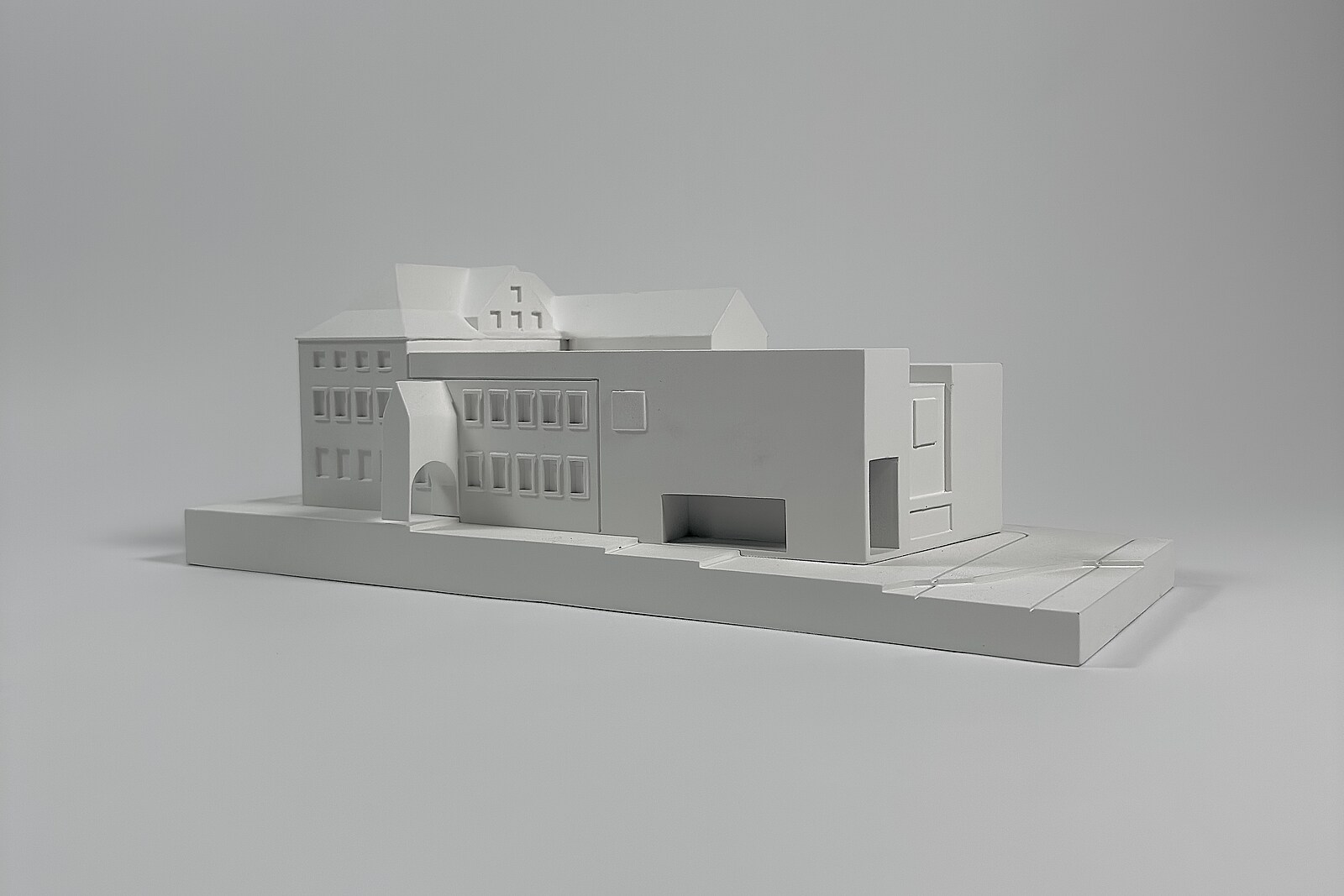 Stadtgeschichte Museum Schwerin Modell Wettbewerb Bauen mit Bestand