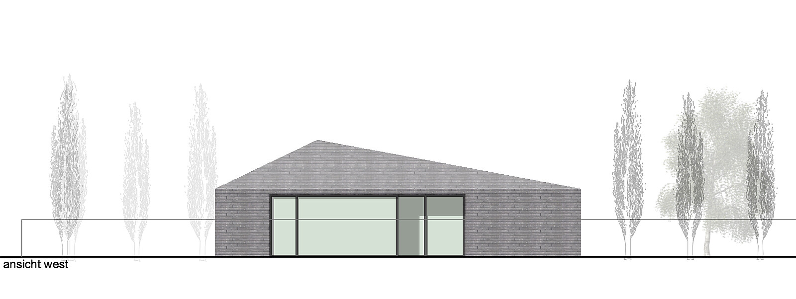 Ansicht Architektur Plan Küche 