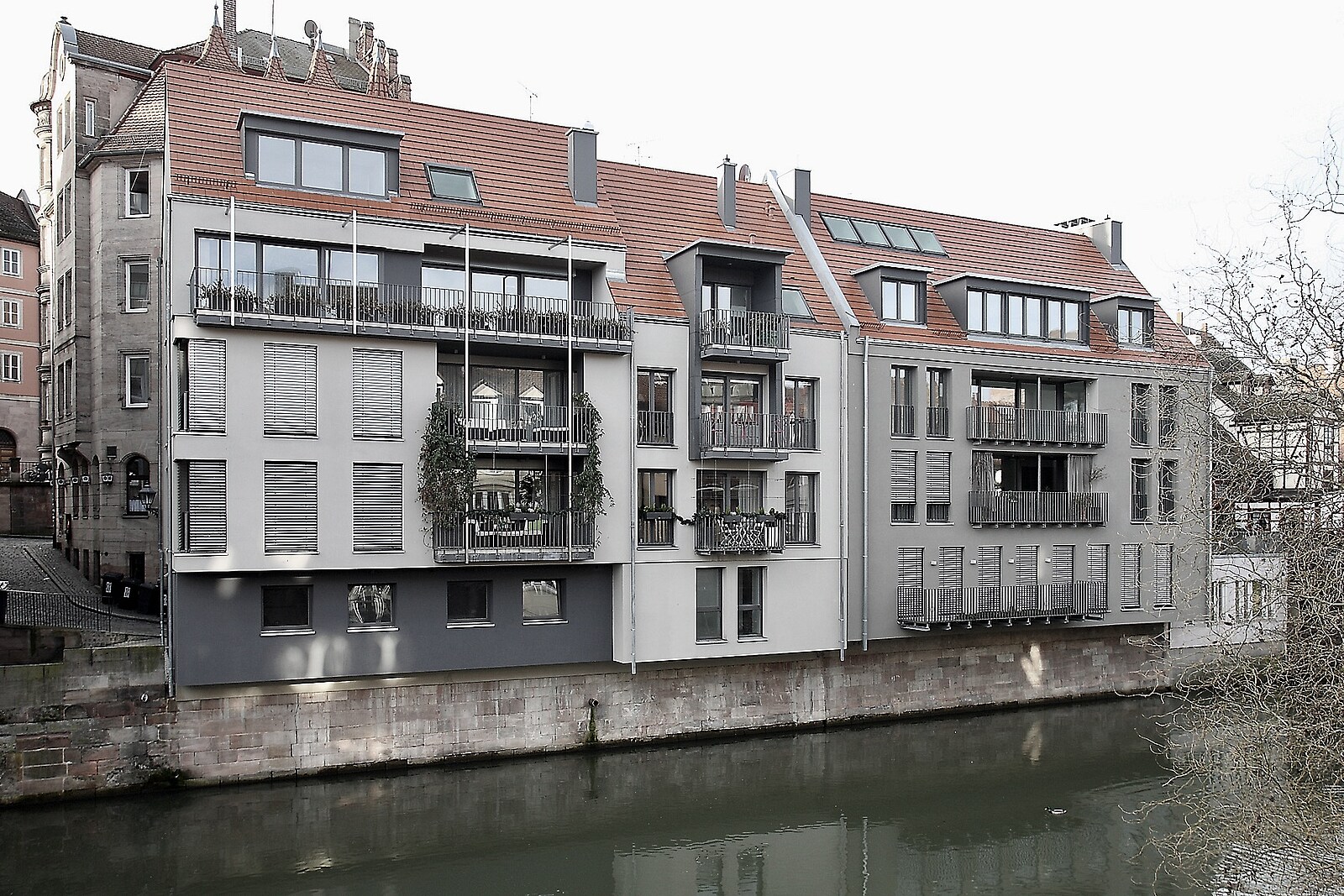 Nürnberg Gebäude Pegnitz Koeferler Architekten Atmosphäre Foto 